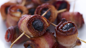 Bacon-Wrapped Prunes