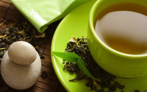 Green tea cup