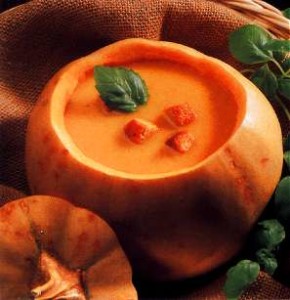 A warming pumpkin soup.