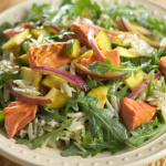 Salmon, Zucchini Salad